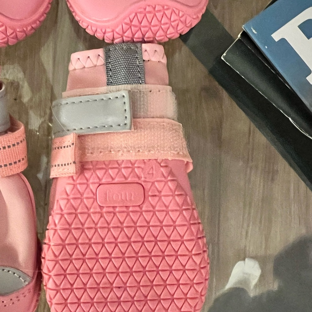 Adorable Pink Dog Shoes! - Picture 2 of 2